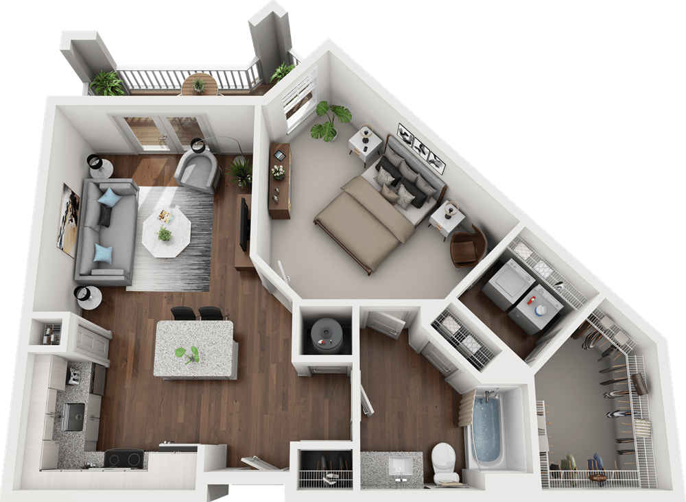 Latta_OneBedroom floor plan